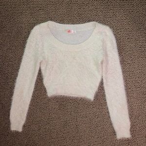Fuzzy crop top